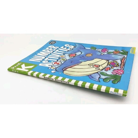 Number Activities: Grade Pre-K-K Paperback Flash Kids Editors Book Educational - Picture 3 of 11